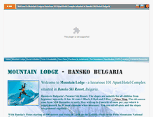 Tablet Screenshot of mountainlodge-bg.com